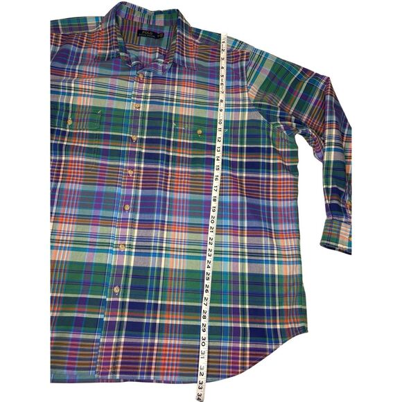 Polo Ralph Lauren colorful plaid cotton button down shirt - 3XB - Picture 4 of 6